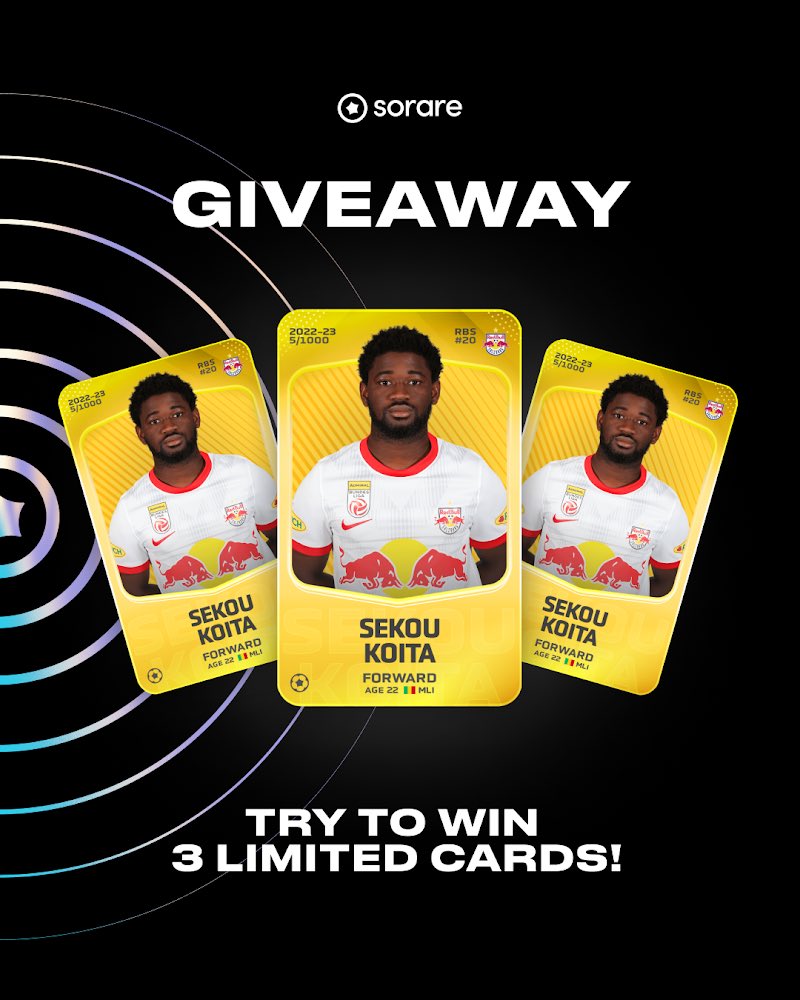 🎁 Jeu concours !

Avant les fêtes de fin d’année, je vous offre 3 cartes limited <a href="/Sorare/">Sorare</a> pour vous remercier de votre soutien ! 

Pour cela il vous suffit de :
1️⃣ Suivre mon compte
2️⃣ Aime et Retweet ce post !

Bonne chance 🍀