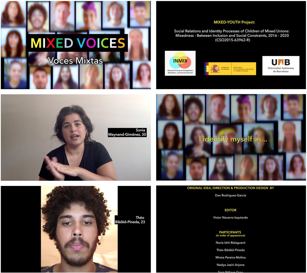 danrodriguezgar's tweet photo. (1/5) I am very pleased to celebrate the @InmixUab 10th anniversary with the release of the MIXED VOICES documentary! (https://t.co/0NIZWNKcYO) a result of the MIXED YOUTH Research Project: “Mixedness, Social Relations and Identity Processes of Children of Mixed Unions” https://t.co/XiCL0ZSVwJ