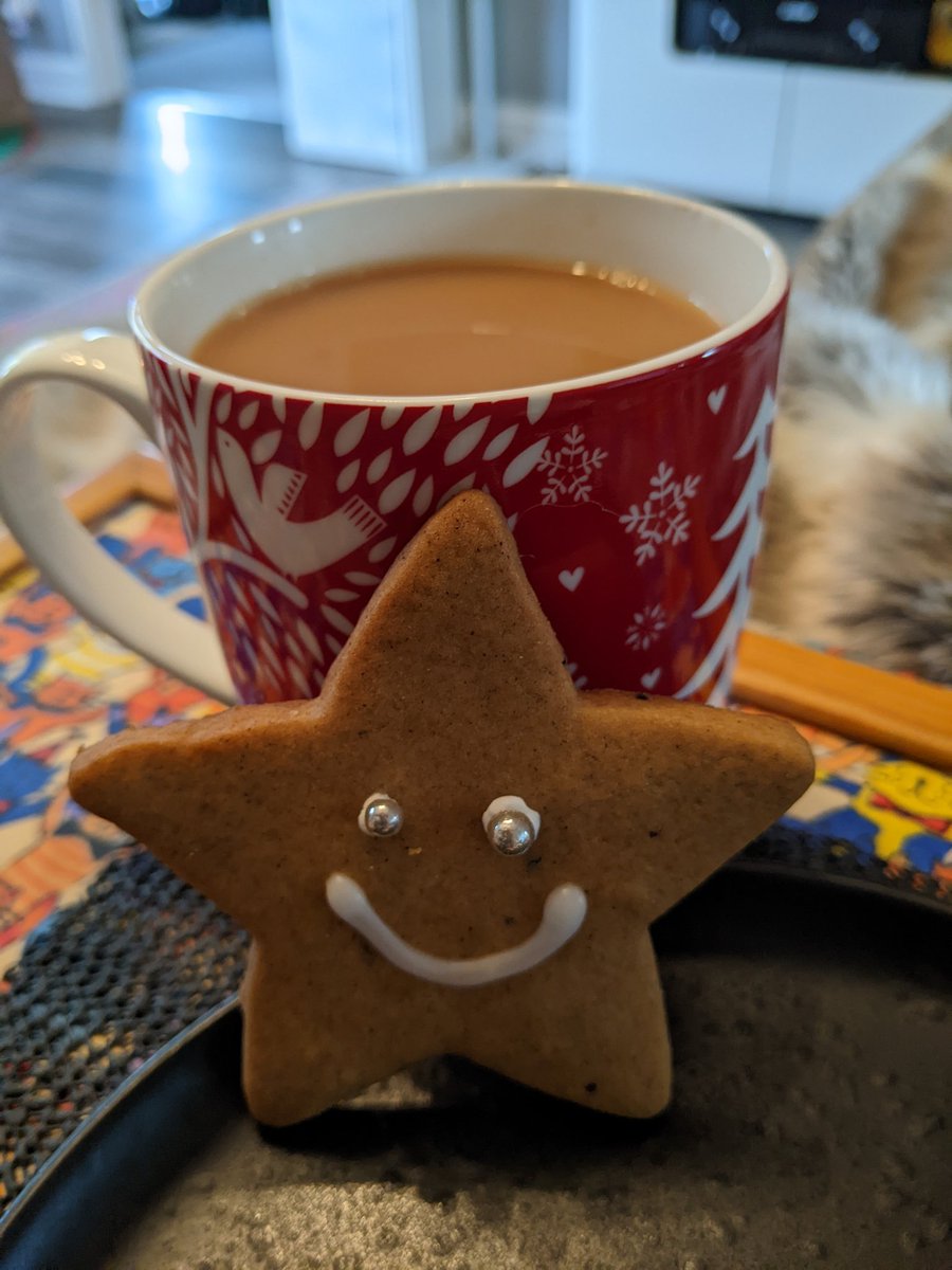 It's never too early for tea and Christmas cookies right?

#feelingfestive #keepingwarm #christmas