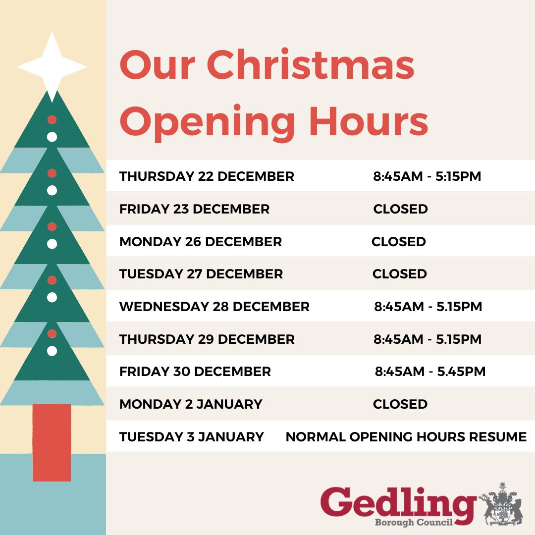 🎄 Our opening times during the Christmas period 🎄

🏛️ The offices will be closed on Friday 23 December and we will reopen on Wednesday 28 December. 

💻 You will still be able to access a number of our services by visiting orlo.uk/sfoNh 

🖱️  orlo.uk/FNLN1