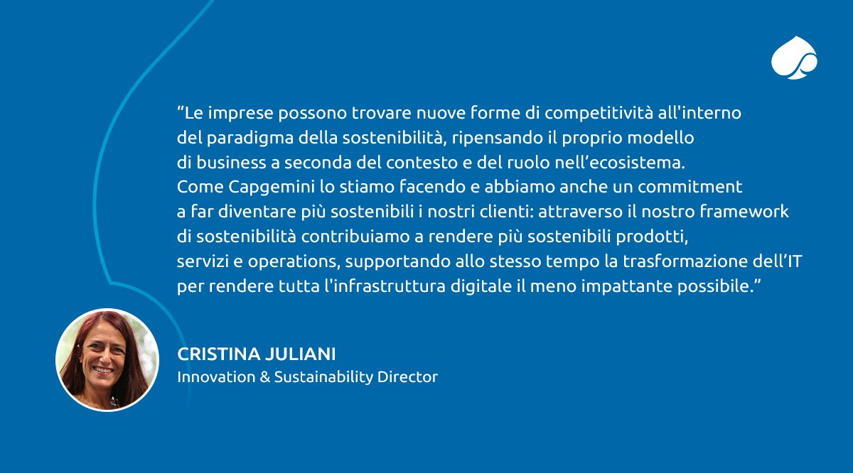Come realizzare una strategia di #sostenibilità che contribuisca alla trasformazione dell’intero ecosistema? <a href="/juliacri/">cristina juliani</a> ne ha parlato con <a href="/esg360_it/">ESG360</a> in occasione dell'evento MADE IN DIGItaly. Guarda l’intervista: bit.ly/3G5UiYE