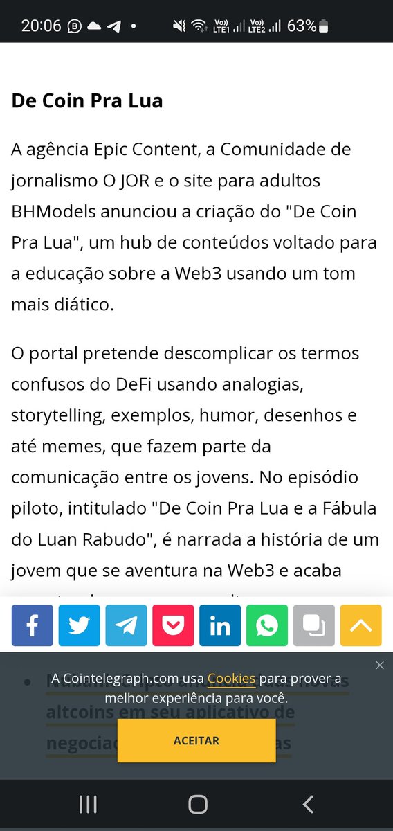 decoinpralua's tweet photo. Registro do De Coin Pra Lua no Cointelegraph. 🚀🌛
Simplesmente um dos maiores portais sobre criptomoedas do mundo!
Obrigado, @BrCointelegraph pelo espaço!
#namidia #decoinpralua #epiccontent #ojor #bhmodels #cointelegraph #Cointelegraphbrasil
🔗 Link: https://t.co/KGZKtLLY6u https://t.co/YDY5NxxoQW