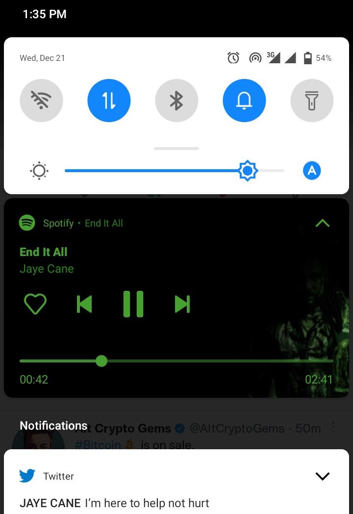 Cryptoking489's tweet photo. @Jayecane streaming on @Spotify 
#End it all https://t.co/9Qusey5hKE