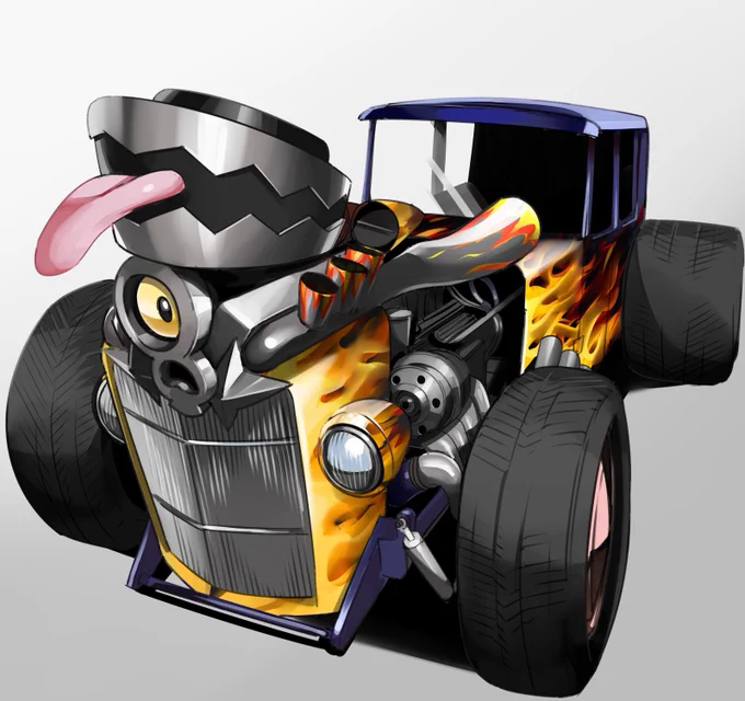 スターモービル見てブロロローム×ホットロッドの相性めたくそ良さそうと思ったものあとアメ車全般載せたいよね 