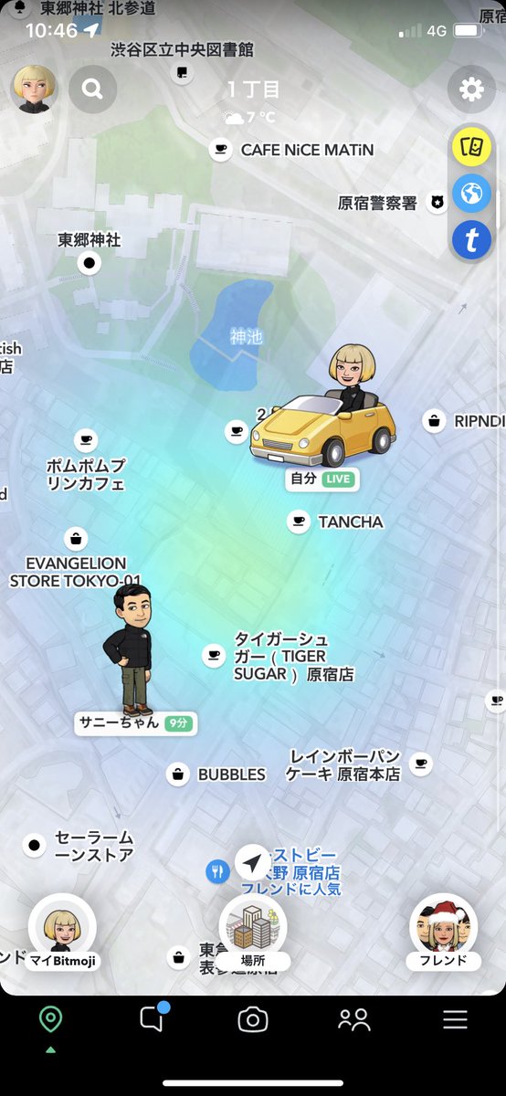 snapchatjapan's tweet image. 遅刻してタクシー乗ってんのに、楽しそうだな自分

#SnapMap