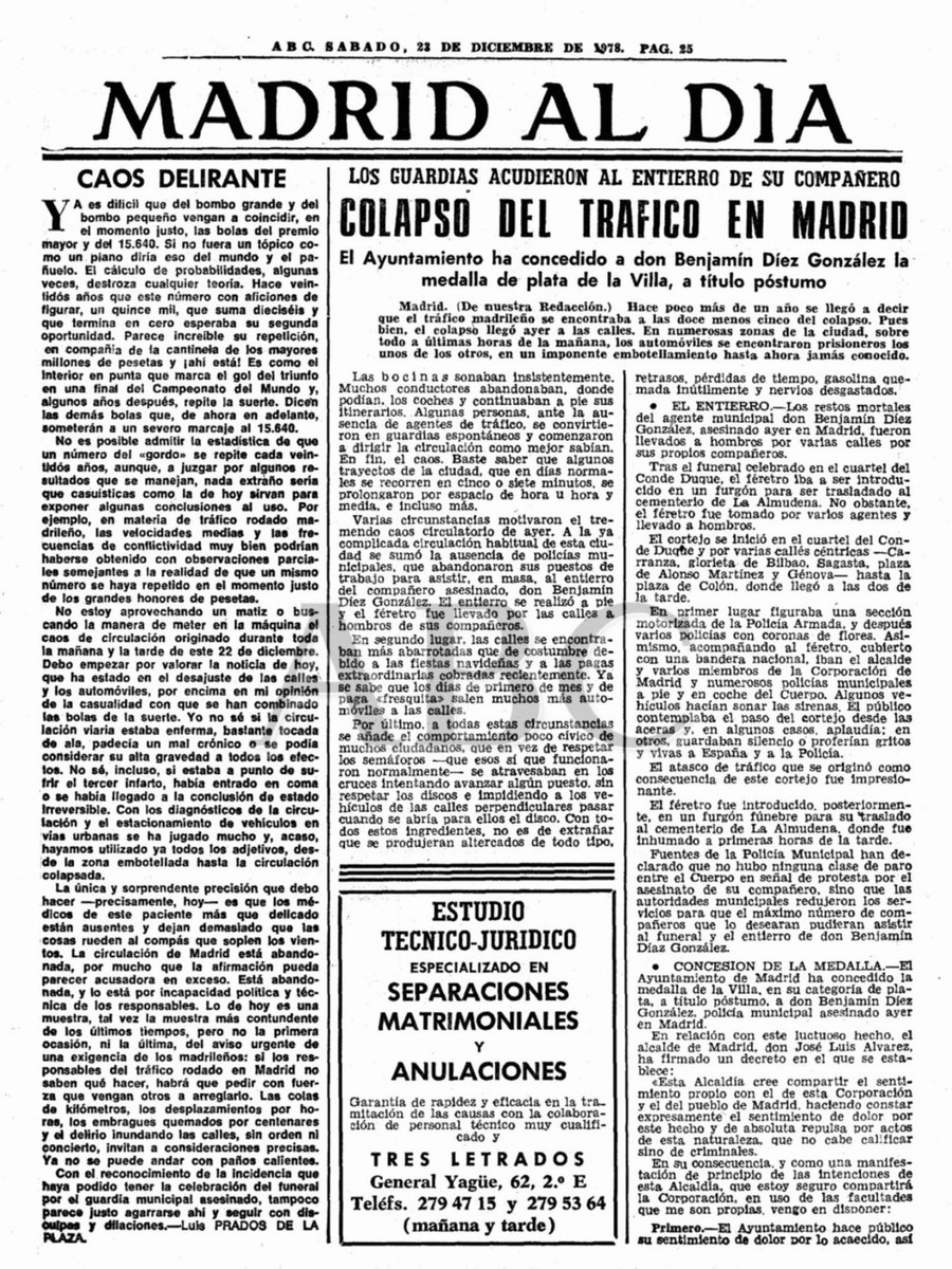 ConsuorF's tweet photo. 1. Solo fue juzgado por este crimen la GRAPO Dolores López Guillén, los otros dos autores no pudieron ser juzgados porque habían fallecido. Le acusaron de delito de robo con homicidio, al ser menor le impusieron una pena de 9 años. https://t.co/VakmU4WTTB