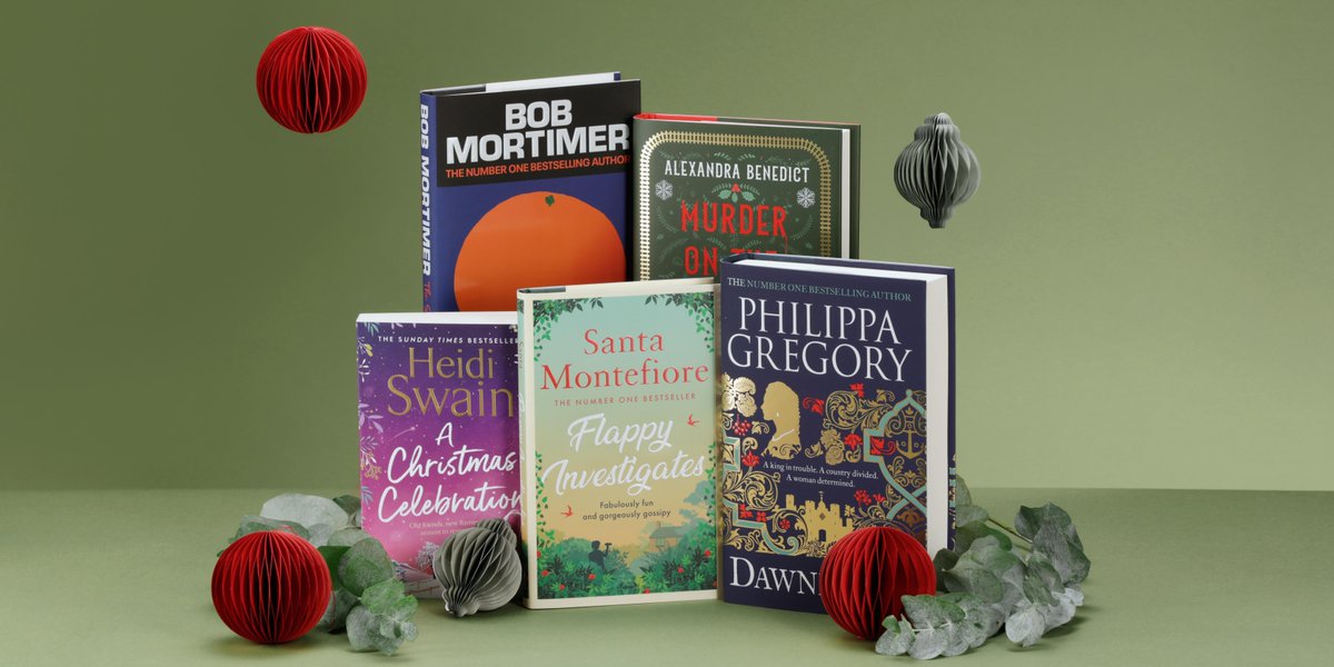 simonschusterUK's tweet photo. Travel back through history or fall in love all over again with festive fiction picks from @PhilippaGBooks, @SantaMontefiore, @RealBobMortimer and more. Get #ChristmasWrappedUp early with the perfect gift for the readers in your life https://t.co/sq1cmVgC0l https://t.co/BcVMlfk33M