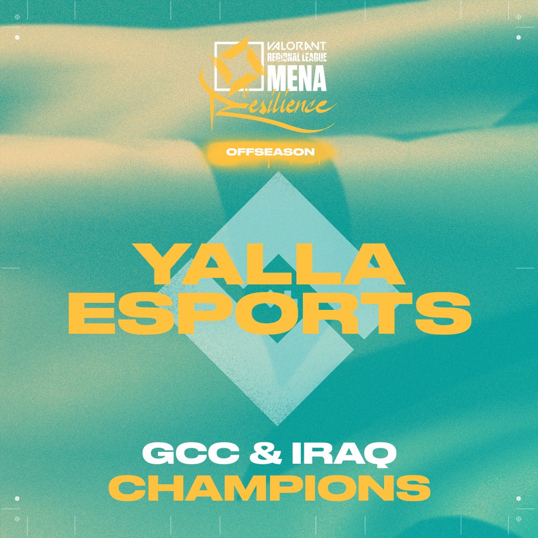 valesports_ar's tweet photo. THE #VRLOFFSEASON CHAMPIONS!๐ฅ
GCC + Iraq \ ุงูุฎููุฌ ู ุงูุนุฑุงู : @YaLLaEsports
Levant + NA \ ุดู
ุงู ุงูุฑูููุง ู ุจูุงุฏ ุงูุดุงู
: #FROGLESS
GGs to the runner ups @Geekay_Esports and #DIWAN ๐ค
Thank you for watching! See you soon ๐
ุดูุฑุง ููู
ุนูู ุงูู
ุดุงูุฏุฉ ููุฑุงูู
ูู ุงูู
ูุณู
ุงููุงุฏู
! ๐ https://t.co/GO7y1t8iKy