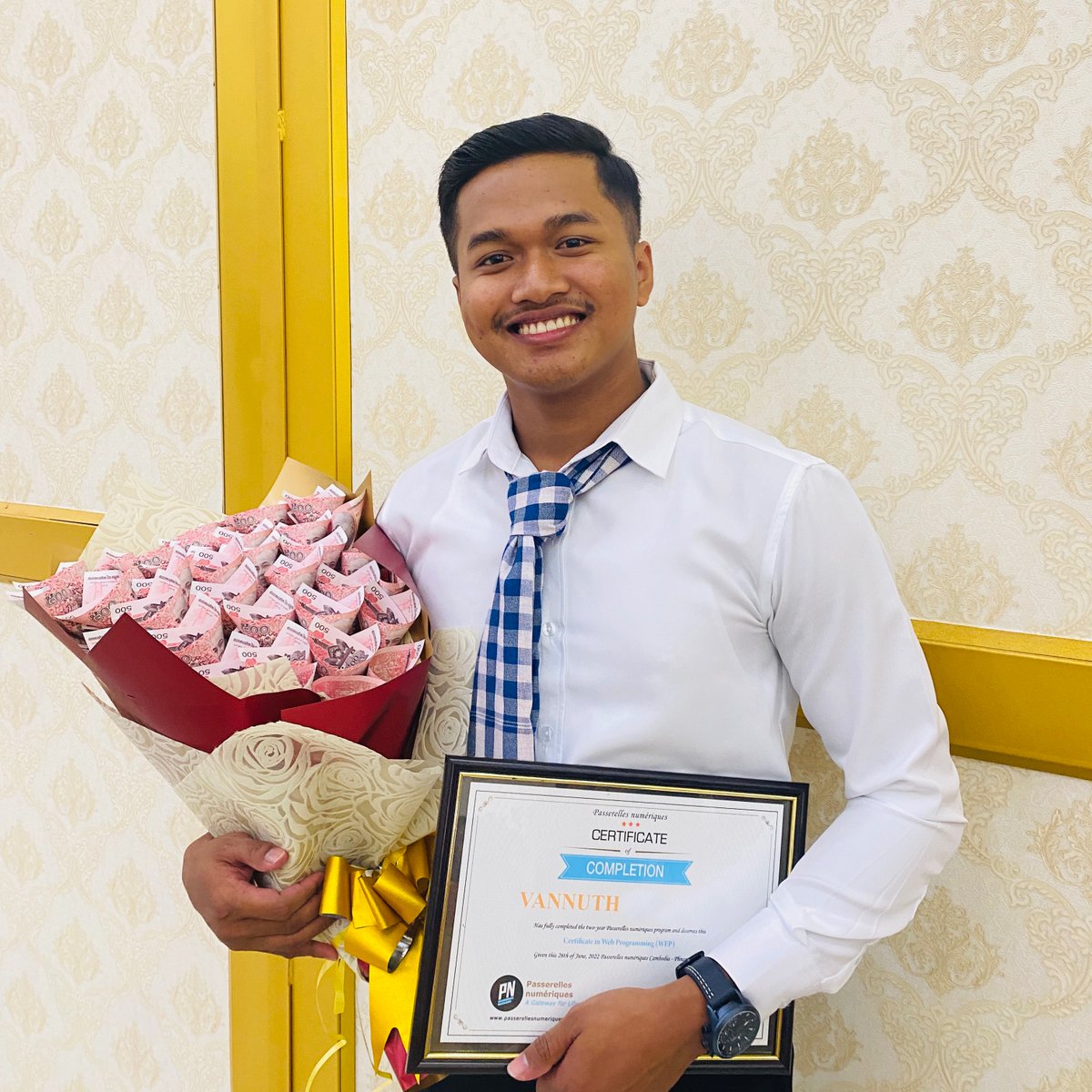 🎉Graduation ceremony - Time to celebrate our new alumni in Cambodia! 🎓129 students received their certificates (Promotion PNC2020 &amp; 2021). #education #socialimpact #graduation #graduationceremony #digital #digitalinclusion #changemakers #cambodia