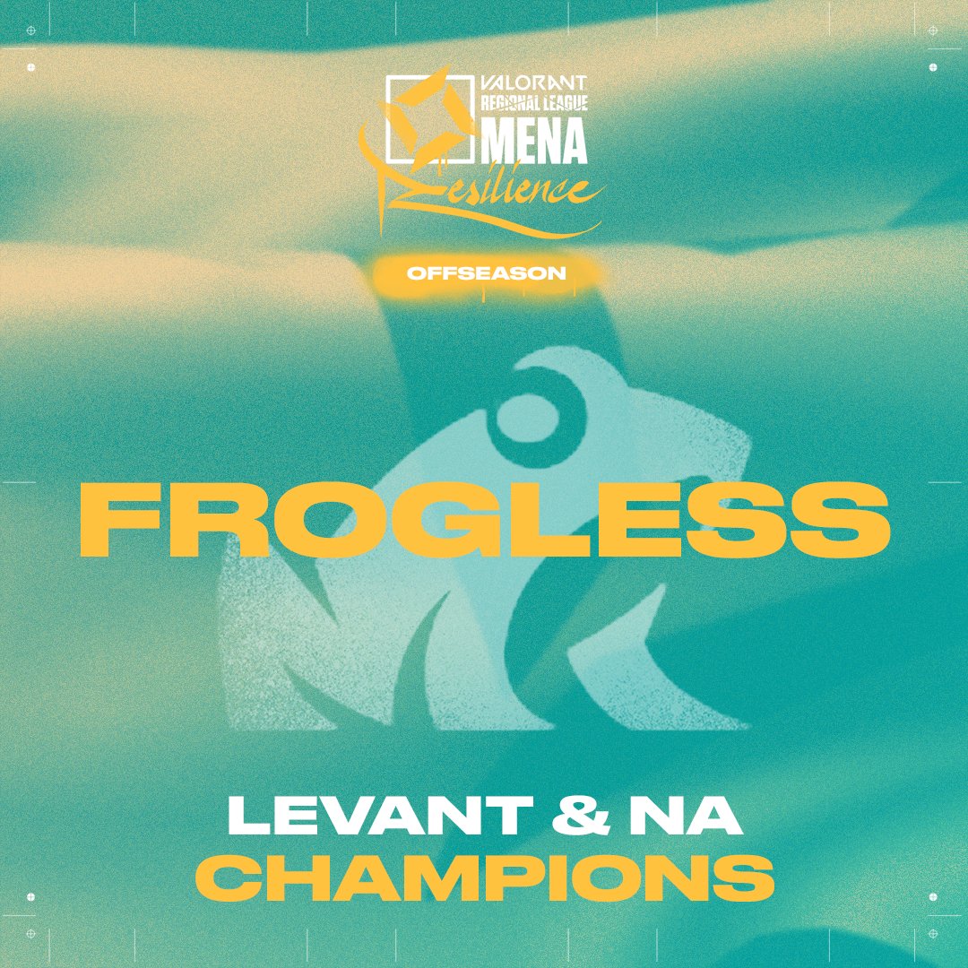 valesports_ar's tweet photo. THE #VRLOFFSEASON CHAMPIONS!๐ฅ
GCC + Iraq \ ุงูุฎููุฌ ู ุงูุนุฑุงู : @YaLLaEsports
Levant + NA \ ุดู
ุงู ุงูุฑูููุง ู ุจูุงุฏ ุงูุดุงู
: #FROGLESS
GGs to the runner ups @Geekay_Esports and #DIWAN ๐ค
Thank you for watching! See you soon ๐
ุดูุฑุง ููู
ุนูู ุงูู
ุดุงูุฏุฉ ููุฑุงูู
ูู ุงูู
ูุณู
ุงููุงุฏู
! ๐ https://t.co/GO7y1t8iKy