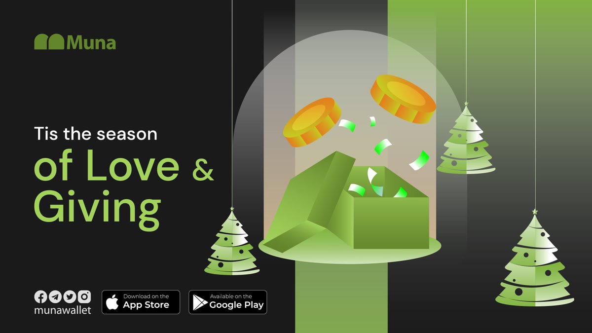 useMunawallet's tweet photo. Across Africa, receiving monetary gifts from overseas can be a big challenge. This is why gifting in form of Crypto during Christmas is very important.
Crypto is borderless, easy for gifting & receiving stable coins on Muna App.
#ThanksGivingDecember #ObiDattiInUyo #Crypto https://t.co/BGW7e5Lkdl