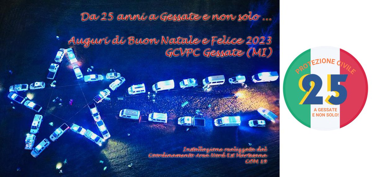 ProtCivGessate's tweet photo. Auguri a tutti voi! https://t.co/Zvc5i84zgn
