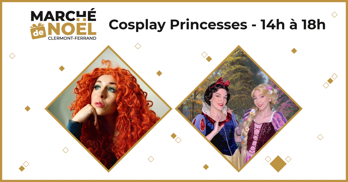 👸 Blanche-Neige, Raiponce et Mérida seront présentes de 14h à 18h ce mercredi ! Elles ont hâte de venir à votre rencontre 😄

#marchedenoelclermont #noelaclermont