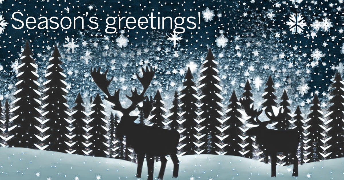 Season’s Greetings from Metsä Fibre! This image has been generated by artificial intelligence based on wintery description. Metsä Fibre also uses AI to make mill processes run more smoothly and make fuller use of accumulated process data. #MetsäFibre