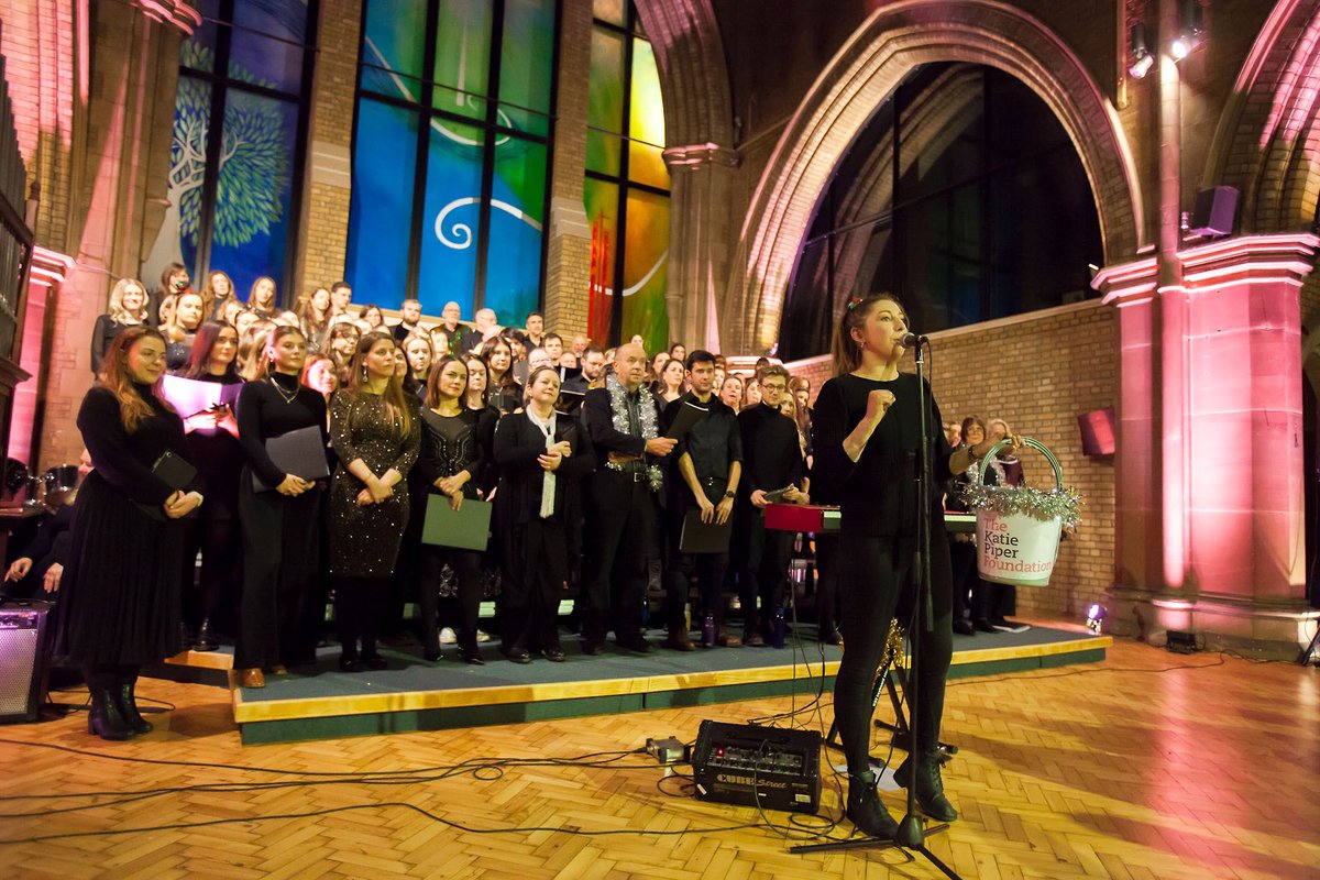 wearerealvoices's tweet photo. Thanks to our performers &amp; audience members for braving the weather &amp; train strikes to help us raise £7,268 for @KPFoundation! This includes generous donations from @Savills &amp; @swiftcommunity 🎶❤️ We’re over the moon! https://t.co/UiCDG4Yn5e