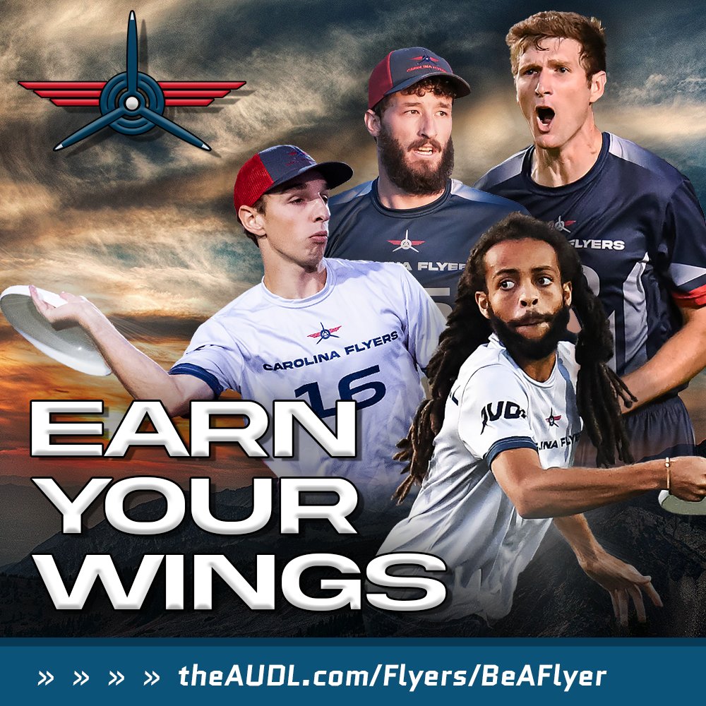 🚨 Flyers 2023 Tryouts 🚨 We're excited to announce a unique tryout process for evaluating and developing talent 👀
Learn more and register at theAUDL.com/BeAFlyer 💥