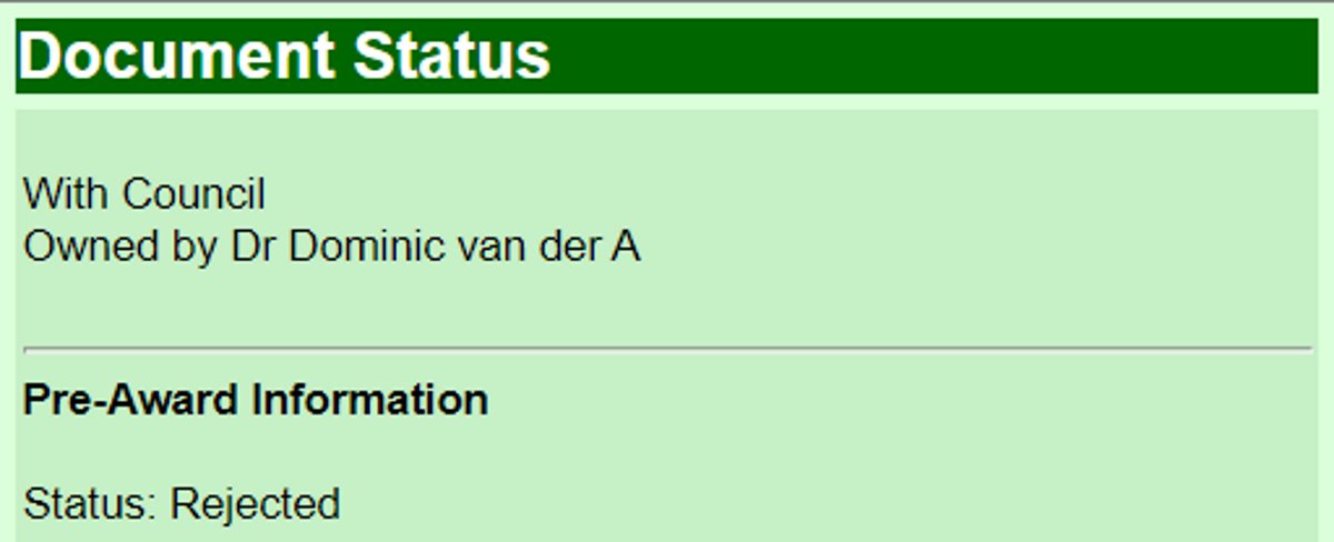 That most wonderful feeling of a major #EPSRC proposal rejection right before Christmas 😢

#AcademicChatter #AcademicTwitter