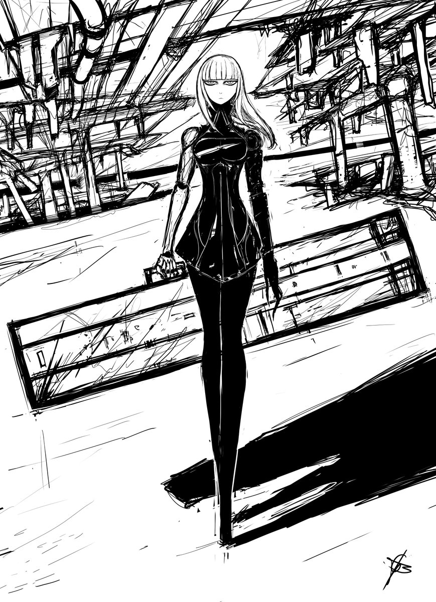 dv8always's tweet photo. @LeKroox Cibo from BLAME! https://t.co/cX2k0gJ045