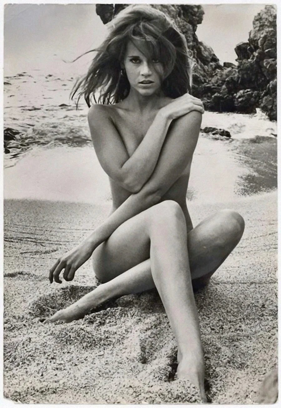 Happy 85th Birthday to Jane Fonda seen here posing on the beach in 1968 