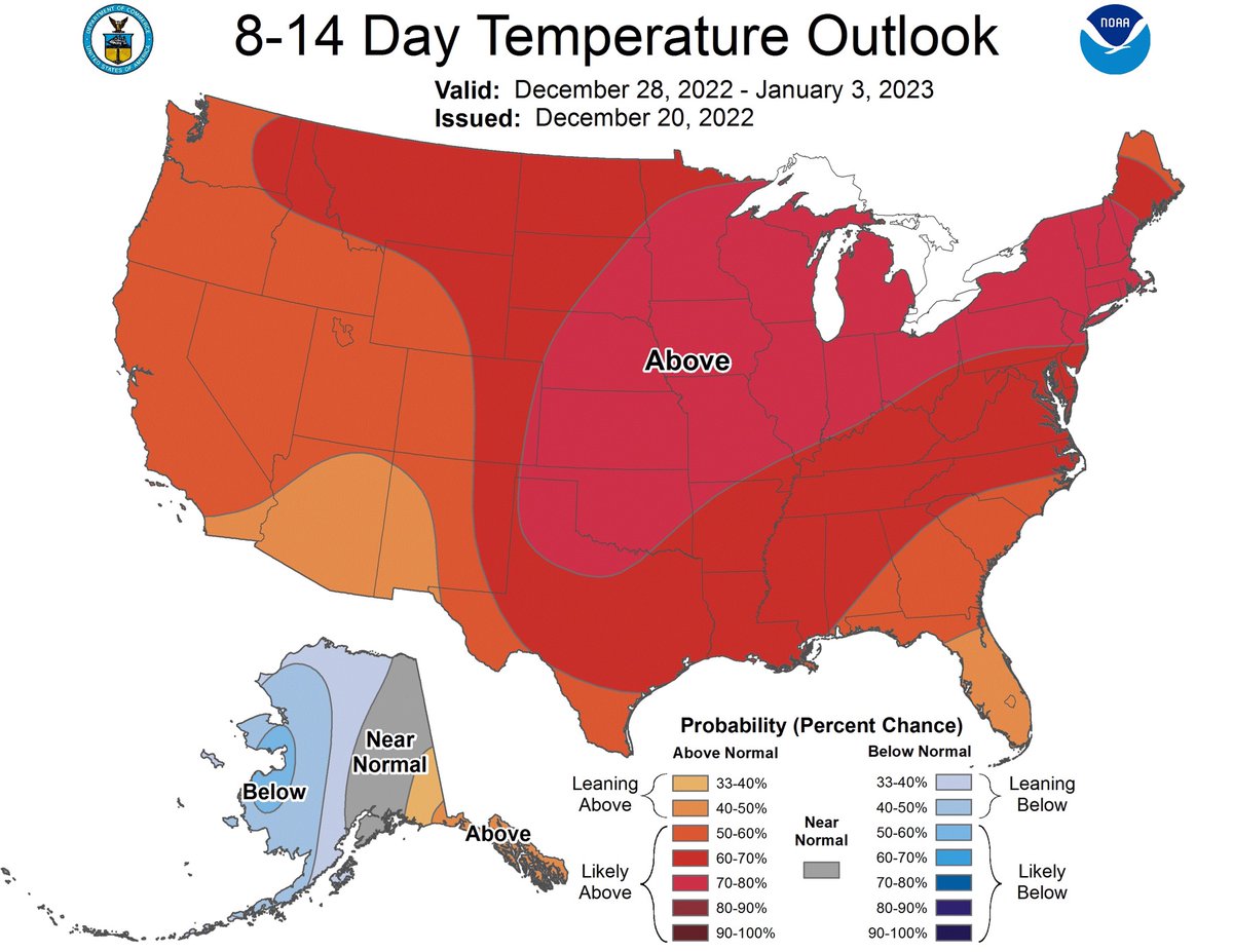 spann's tweet photo. For those that are not big fans of the brutally cold air that will blast much of the U.S. east of the Rockies over the next five days, never fear. Warmer days are coming back in a week or so. https://t.co/aikkyJBnqh