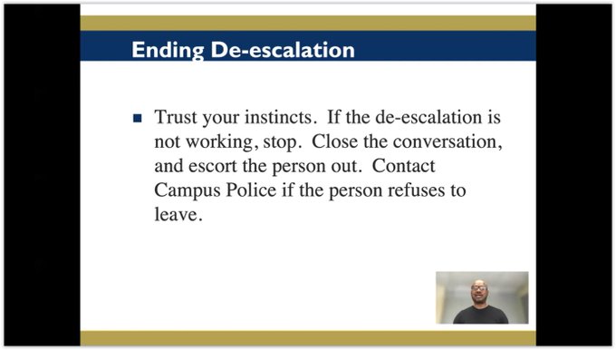 De-escalation Techniques
Mike Allen
32 subscribers
https://www.youtube.com/watch?v=Lu8NntxofKY
put yourself in their shoes.
Listening is super important. Nodding to make sure you are attending. Non intrusive gestures. Ask frequent questions and reflecting.
Reasoning with an angry person is not possible. The first and only objective in de-escalation is to reduce the level of agitation so that discussion becomes possible. De-escalation techniques are inherently abnormal, go against reflexes.
If someone is so much in their feelings, you're not going to have opportunity to even talk to them. They're not listening to you. They're so focused on their emotions. The emotion is Alpha at that moment.
Let them vent, let them all out.
Trust your instincts. If the de-escalation is not working, stop. Close the conversation, escort the person out.
