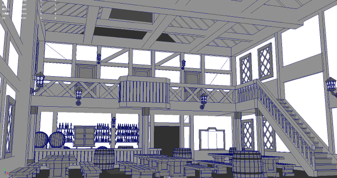 背景モデルですがこんなもんで勘弁してつかぁさい LT変換に十分な程度の形は取れたと思いやす… 