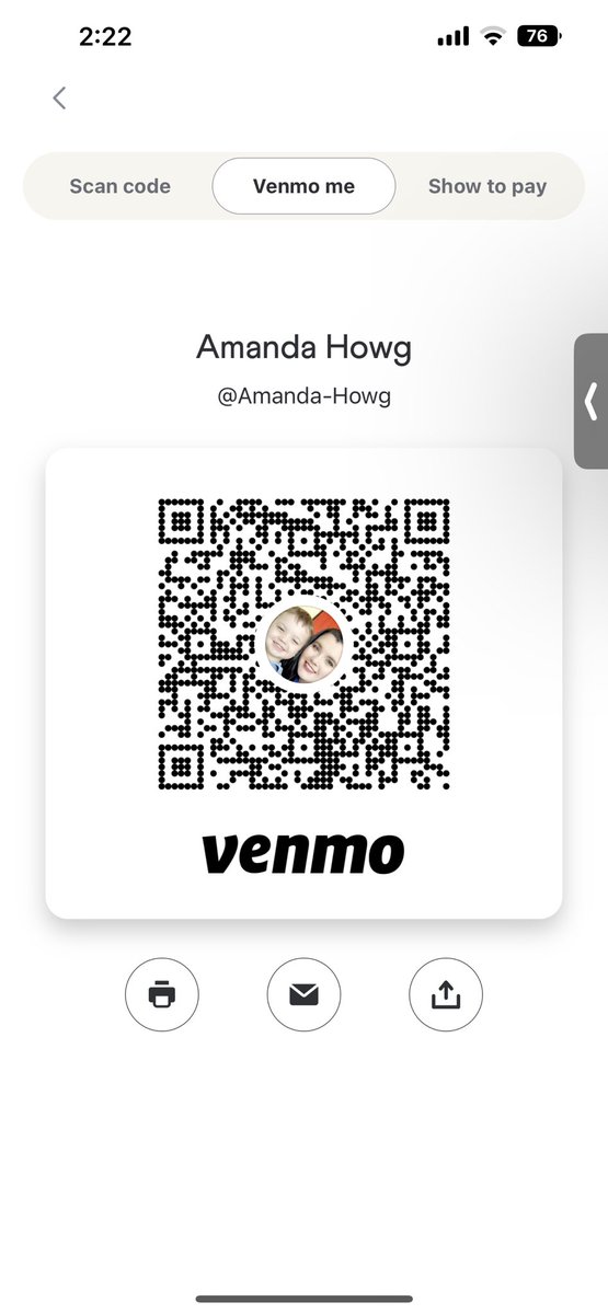AmandaHowg's tweet photo. @Venmo Giving it a shot. My family could really use it. https://t.co/tDXRZd6c3a
