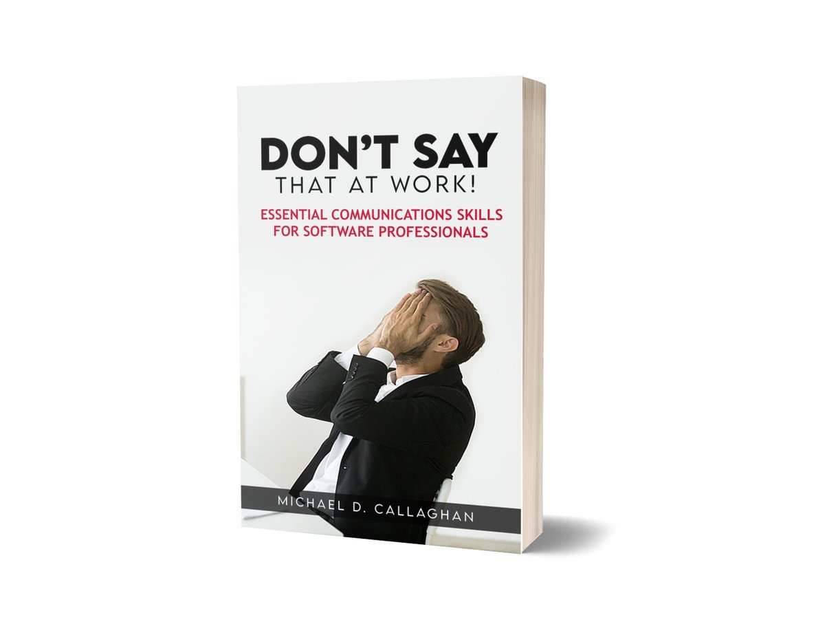 I'm going to give away another book leading up to Christmas. Simply reply or retweet this and you'll automatically be entered into a drawing to win a copy of Don't Say That at Work. I'll announce the winner this weekend.