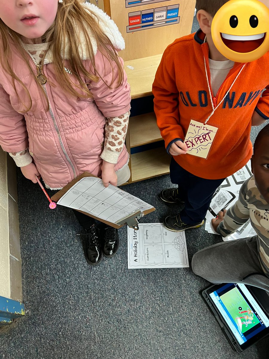 ChelseaPfahlIDE's tweet photo. How adorable are these peer experts in #MsAle’s kinder class!! Following multi step problems for holiday word hunts #buildthebrain @WTDirectorElEd @wedgwoodwtps https://t.co/EcyaArRerM