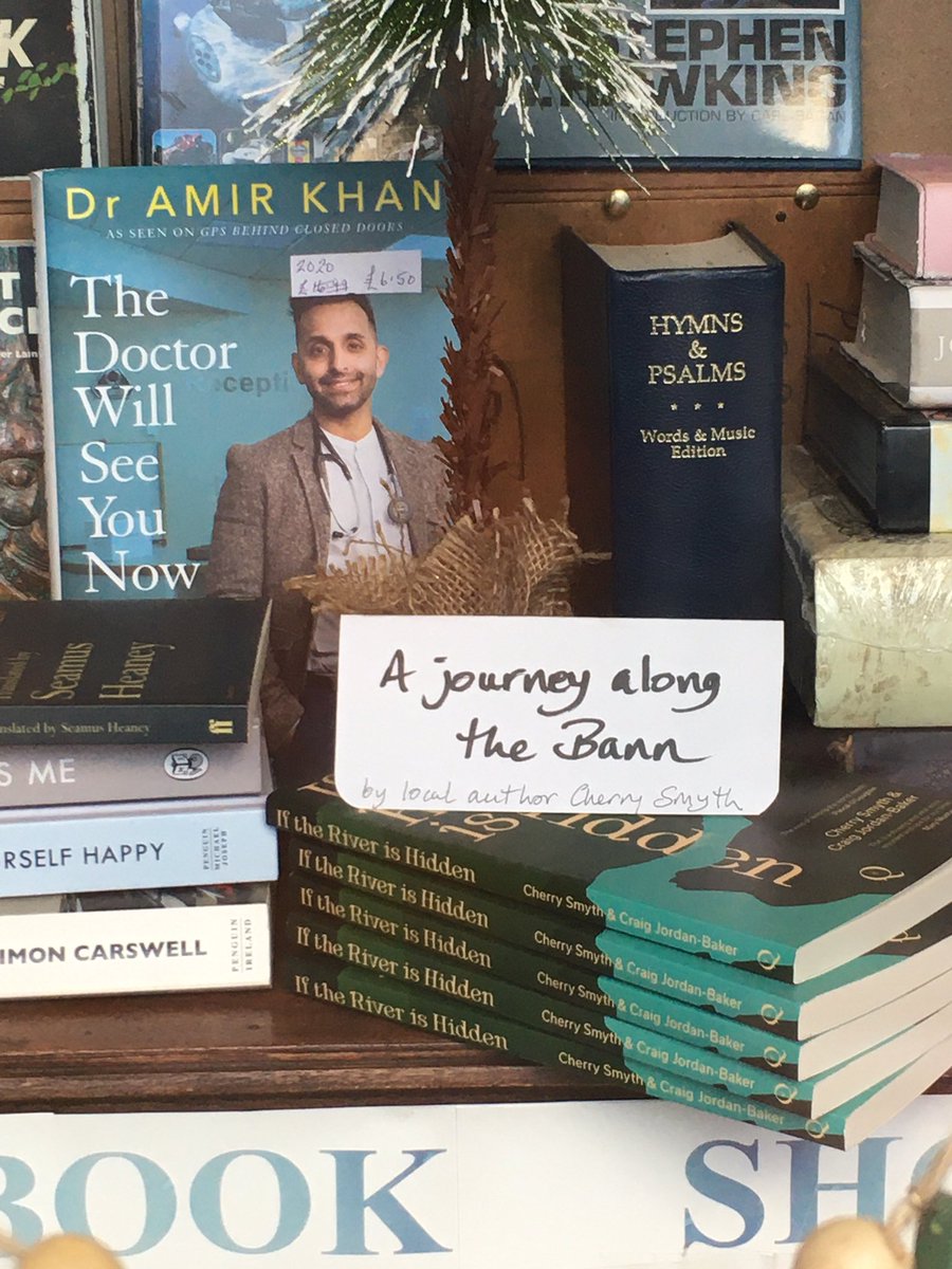 CherrySmyth's tweet image. Thanks to Portstewart Book Shop for putting If the River is Hidden in their window. Rediscover your local river through mine. 
@Epoque_Press 
@CraigJordanBak1 
@ArtsCouncilNI 
@GuardianBooks 
@PortstewartProm 
@PStrandNT 
@menopausal_the 
#rivers
#poetrycommunity 
#PoetryReview