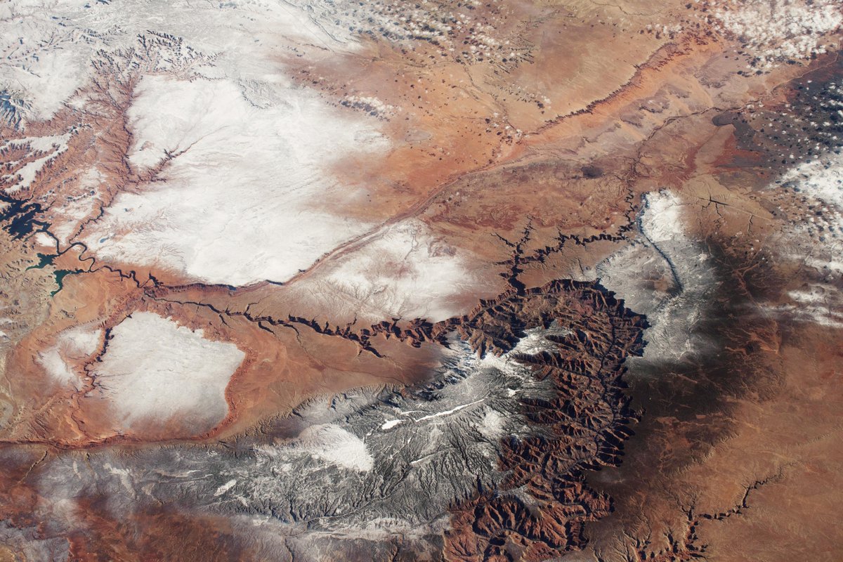 NASAEarth's tweet photo. Today is the #WinterSolstice, aka the official start of astronomical winter! ❄️

We’re celebrating with some snowy and solst-icy 🧊 photos taken from the @Space_Station. 

See more: https://t.co/7HmJaE2QjK https://t.co/owy2qrkwfT
