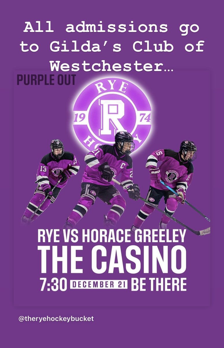 COACHPTHOMAS's tweet photo. Rye Hockey Fights Cancer ⁦@RyeAthletics⁩ ⁦@LoHudHockey⁩ ⁦@trav_is_jackson⁩ ⁦@GreeleyHockey⁩ https://t.co/6wEa0RroZE