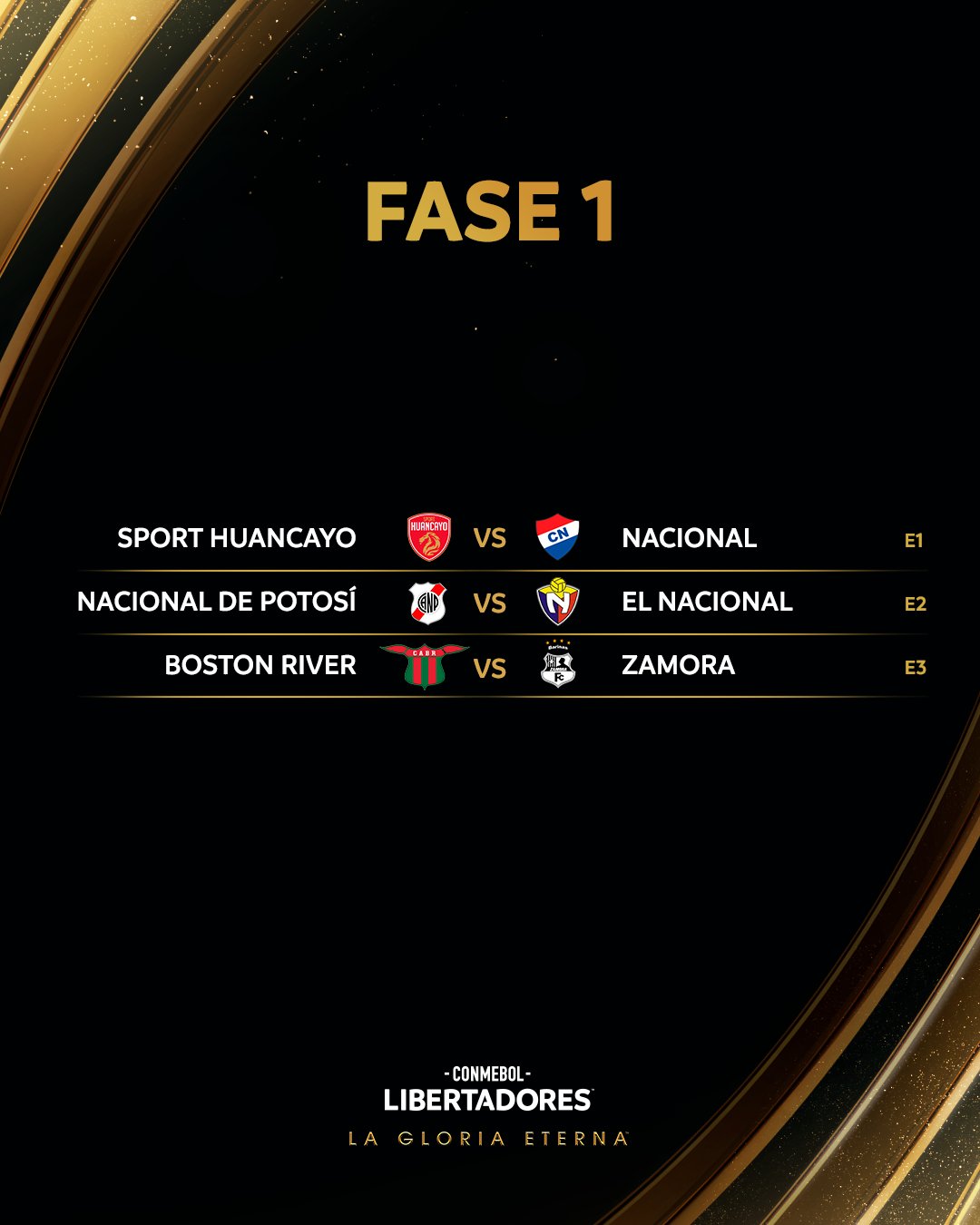 📌 Os jogos de volta da Fase 1 da - CONMEBOL Libertadores