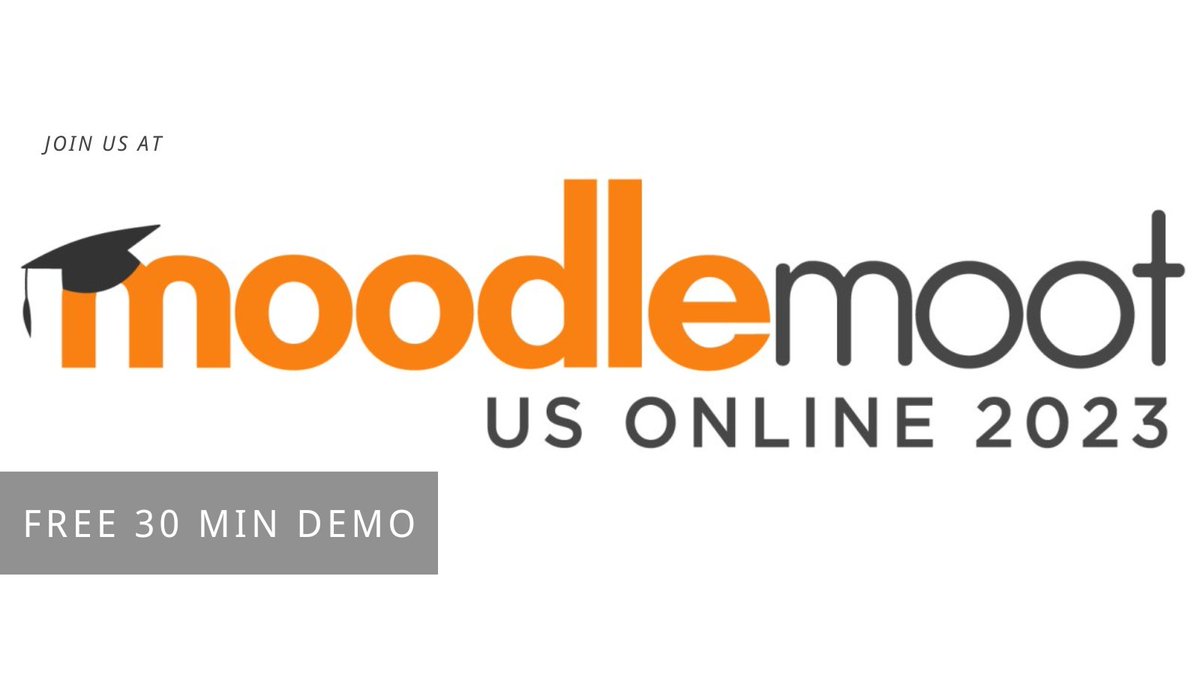 We're delighted to be a Gold Sponsor at MoodleMoot US 2023 🙌 Join us and the fellow Moodle community on the 30th/31st January. We'll be providing a 30-minute demo of Course Merchant e-commerce for elearning, and have a couple of on-demand videos for people to watch. #MootUS23