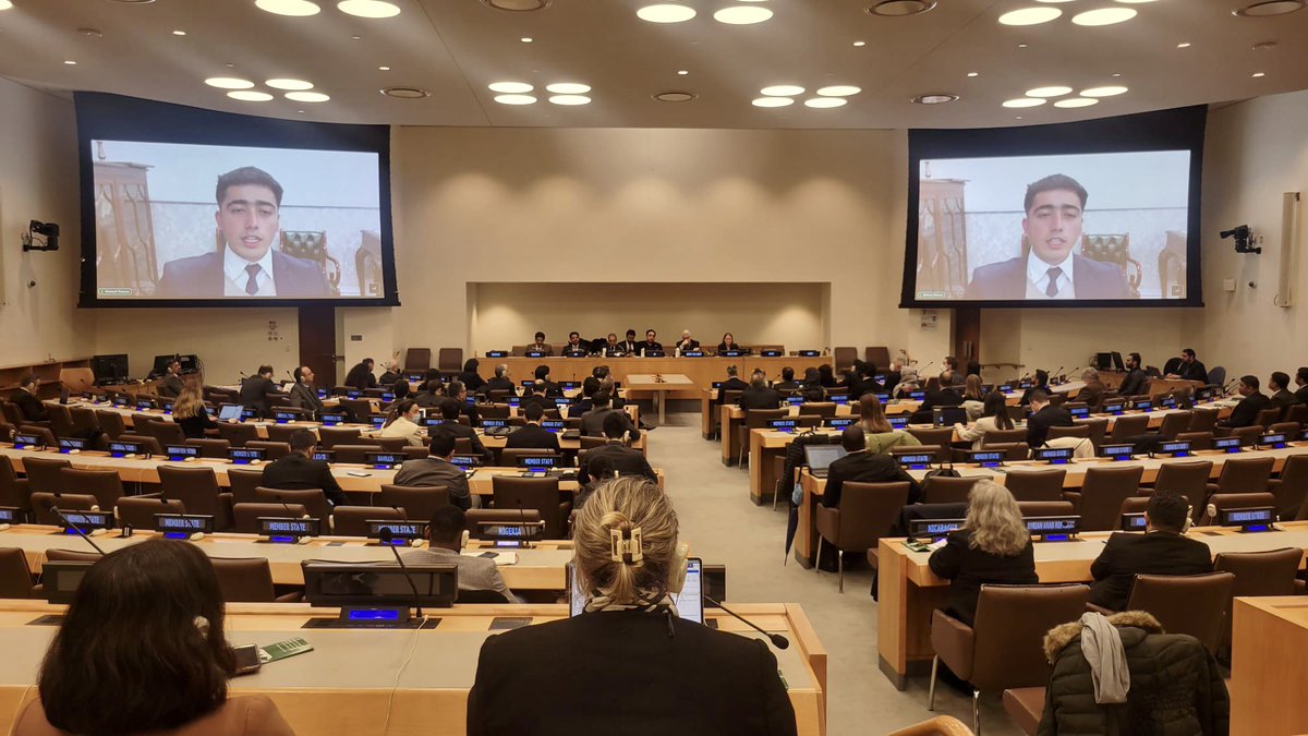 Such a huge honour speaking at the @UN in the presence of numerous member states representatives & dignitaries. I highlighted the struggles of a nation with decades of terrorism & the responsibility of younger generation to step up & speak out! Thanks @PakistanUN_NY & @UN_OCT❤️