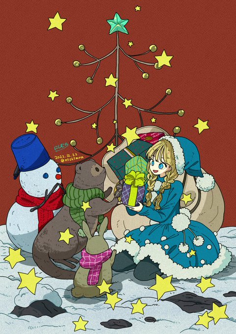 「青い眼 メリークリスマス」のTwitter画像/イラスト(新着)｜5ページ目
