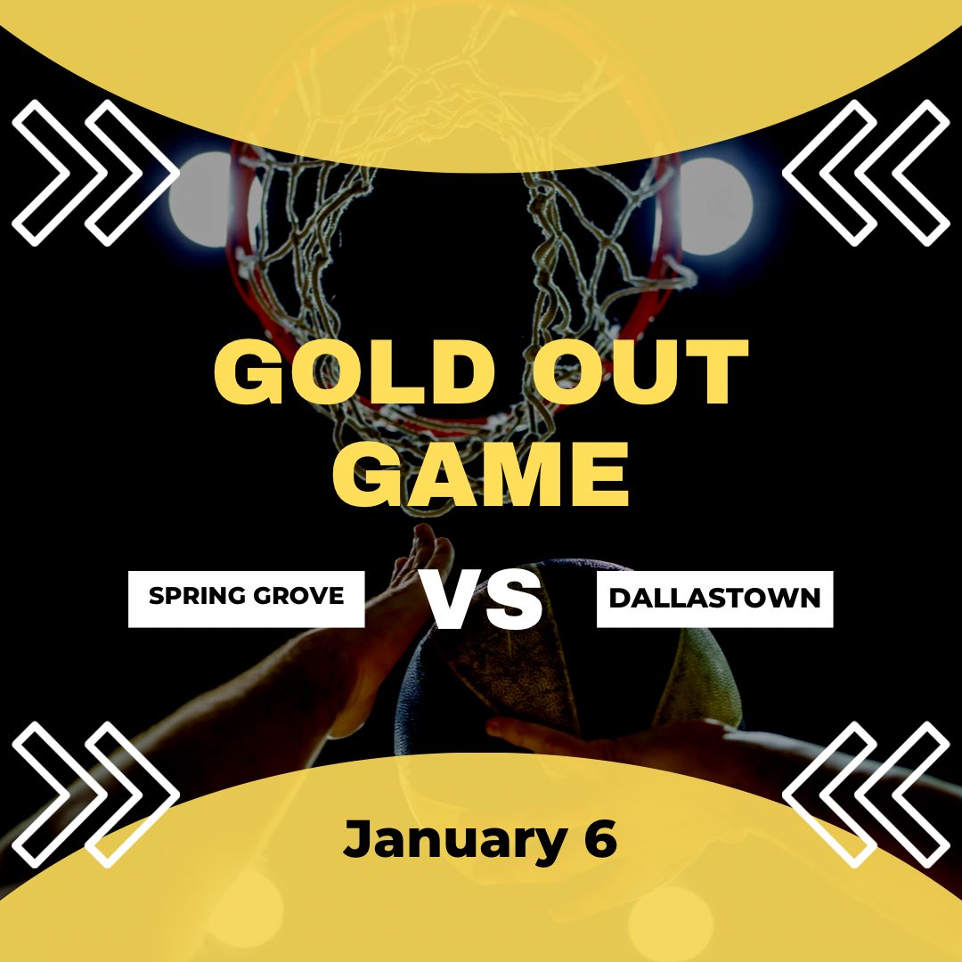 sgminithon's tweet photo. Mark your calendars for the Gold Out Basketball Game 🏀
❕Last chance to order merch: https://t.co/z0fGg8nMOd ❕ https://t.co/jZd3T44lxk