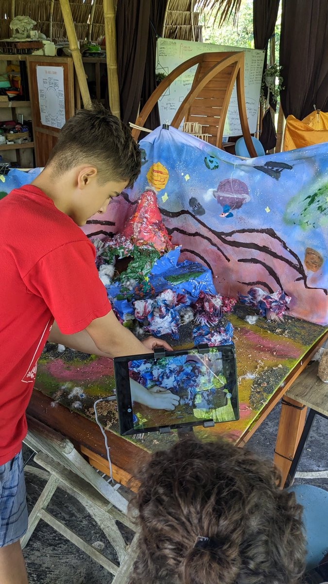 Putting the final touches on the Stop Motion Projects as part of the Production part of our curriculum 
#stopmotion #claymation <a href="/Empathy_School/">Empathy School</a>