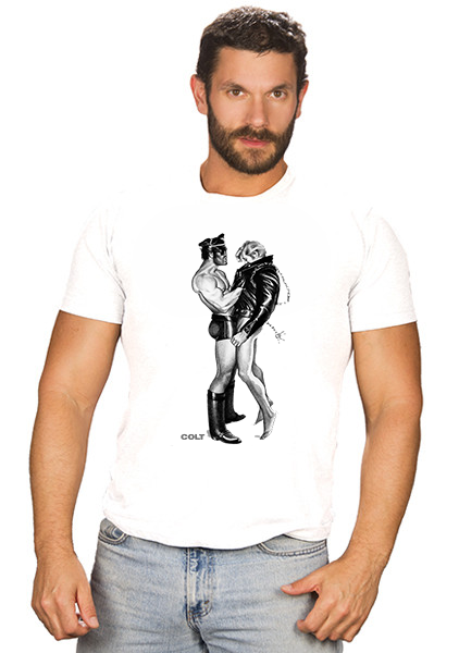 TheGayVideoBlog's tweet image. All-new COLT Leather Men Tee is here:  ow.ly/o25N50M9AGY