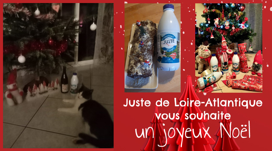 Tous les #agris ambassadeurs #JusteDeLA vous souhaitent un joyeux Noël ❤️❤️❤️

N'oubliez pas de #mangerfrancais 
#agriculture #produitslocaux #lait #farine #muscadet