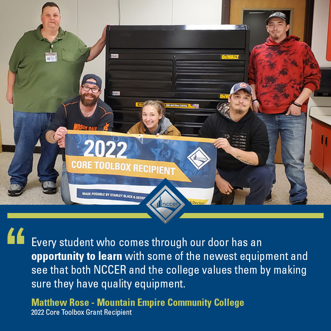 NCCER's tweet photo. At #NCCER, we are investing in the future of #construction by providing training materials and critical resources to educational programs across the country.

Help advance our mission and provide more impactful opportunities like this one. Donate today: https://t.co/gKsTMfHrA2 https://t.co/xseROA7LJl