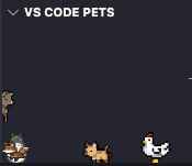 yourudriver's tweet photo. The only thing that keeps me going are these fellas💕
VS Code extension: vscode-pets
#vscode #programming #webdevelopment https://t.co/CMCStls6X3