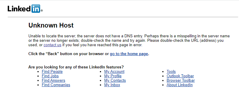 Gangulytweets's tweet photo. Oops!!! @LinkedIn is down 🫤
#LinkedInDown #LinkedInIssue #LinkedInHelp https://t.co/V4UR0osG8L