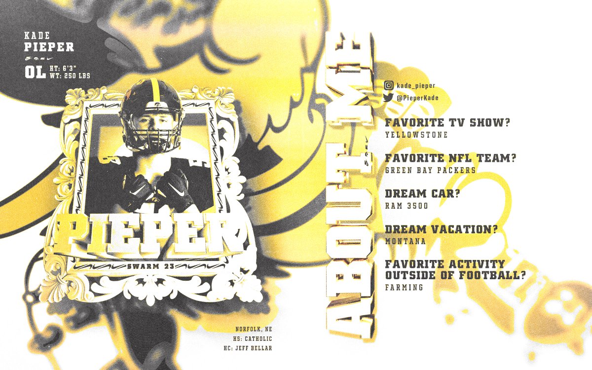 Hawkeye Football (@hawkeyefootball) on Twitter photo A strong addition up front. Welcome home, Kade!
<a href="/PieperKade/">Kade Pieper</a> x #SWARM23 A strong addition up front. Welcome home, Kade!
<a href="/PieperKade/">Kade Pieper</a> x #SWARM23