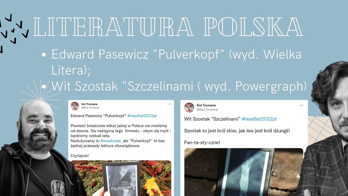 W kategorii 'Literatura polska' wynik nie mógł być inny👇

#podsumowanieksiążki2022 #readlist2022pl