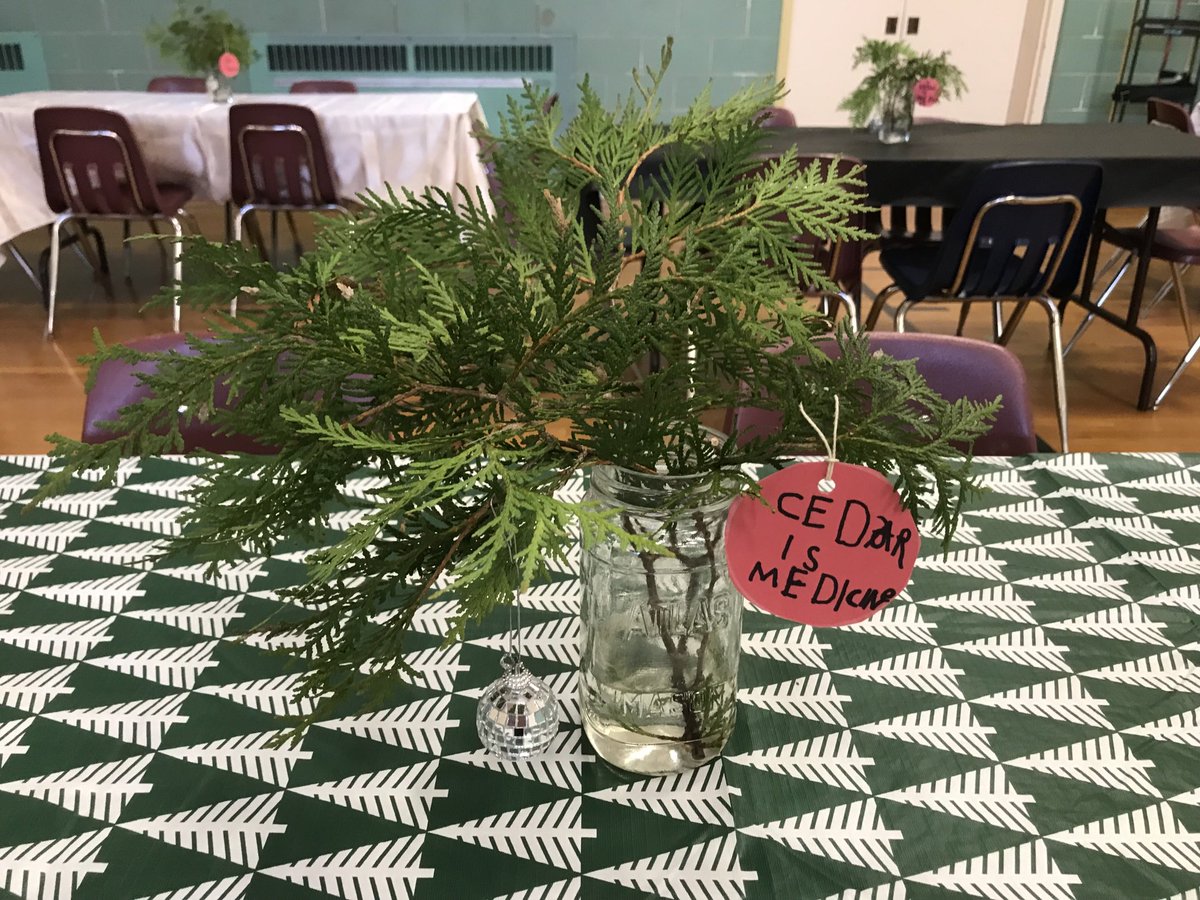 CJamEdu's tweet photo. Ready to invite community into our Open House w/ S + staff contributions to #Indigenize the space ⁦@KatarokwiLC⁩, hold an opening, follow #Anishinabek feast protocols and enjoy First Nations #foodways #WinterSolstice ⁦@Alt_ContEd_LDSB⁩ ⁦@LimestoneDSB⁩ https://t.co/oMMnfQibxJ
