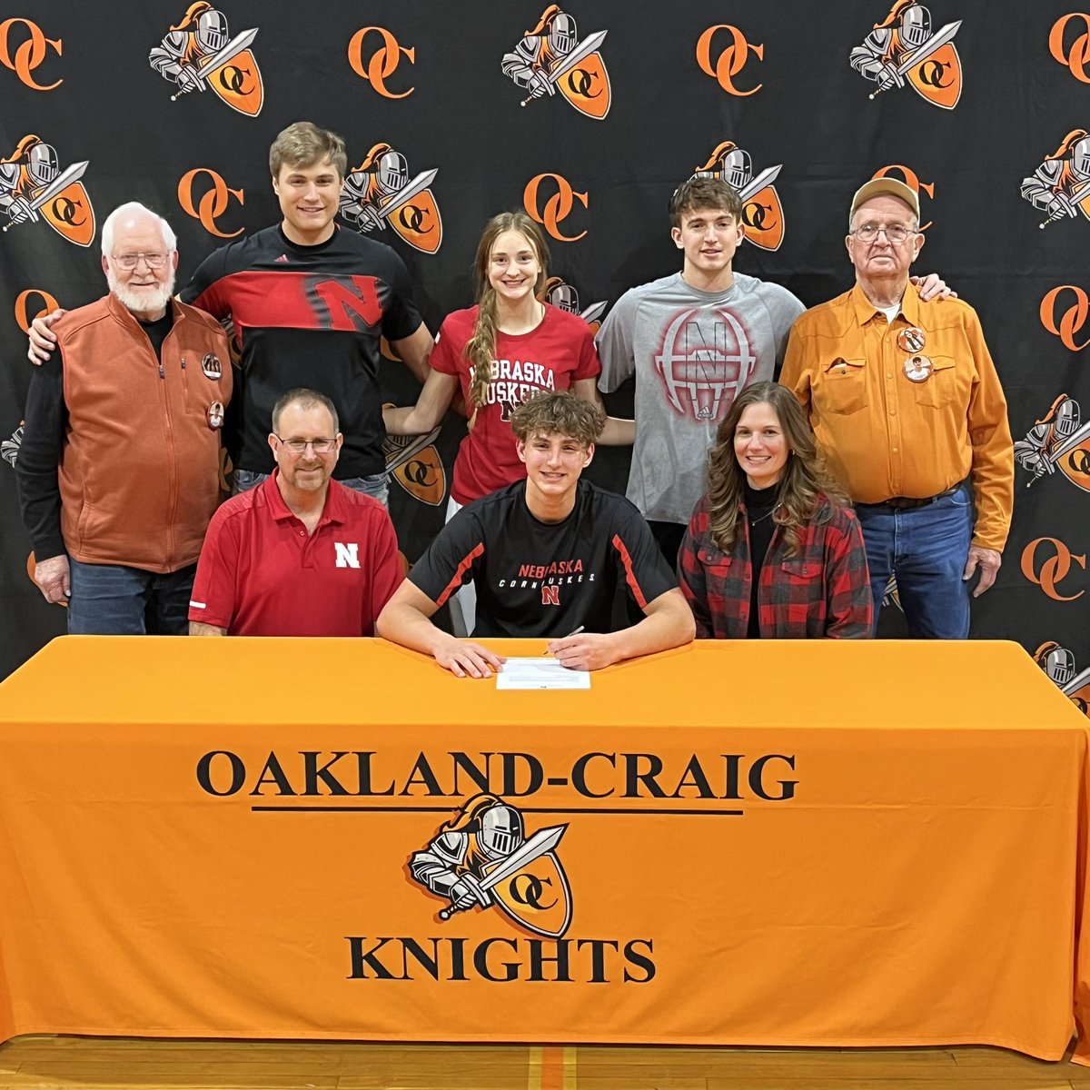 OC_Knights's tweet photo. Congrats Grant Seagren on signing to continue his football and educational career at Nebraska!  Go Big Red!! https://t.co/6Loljo8jtf
