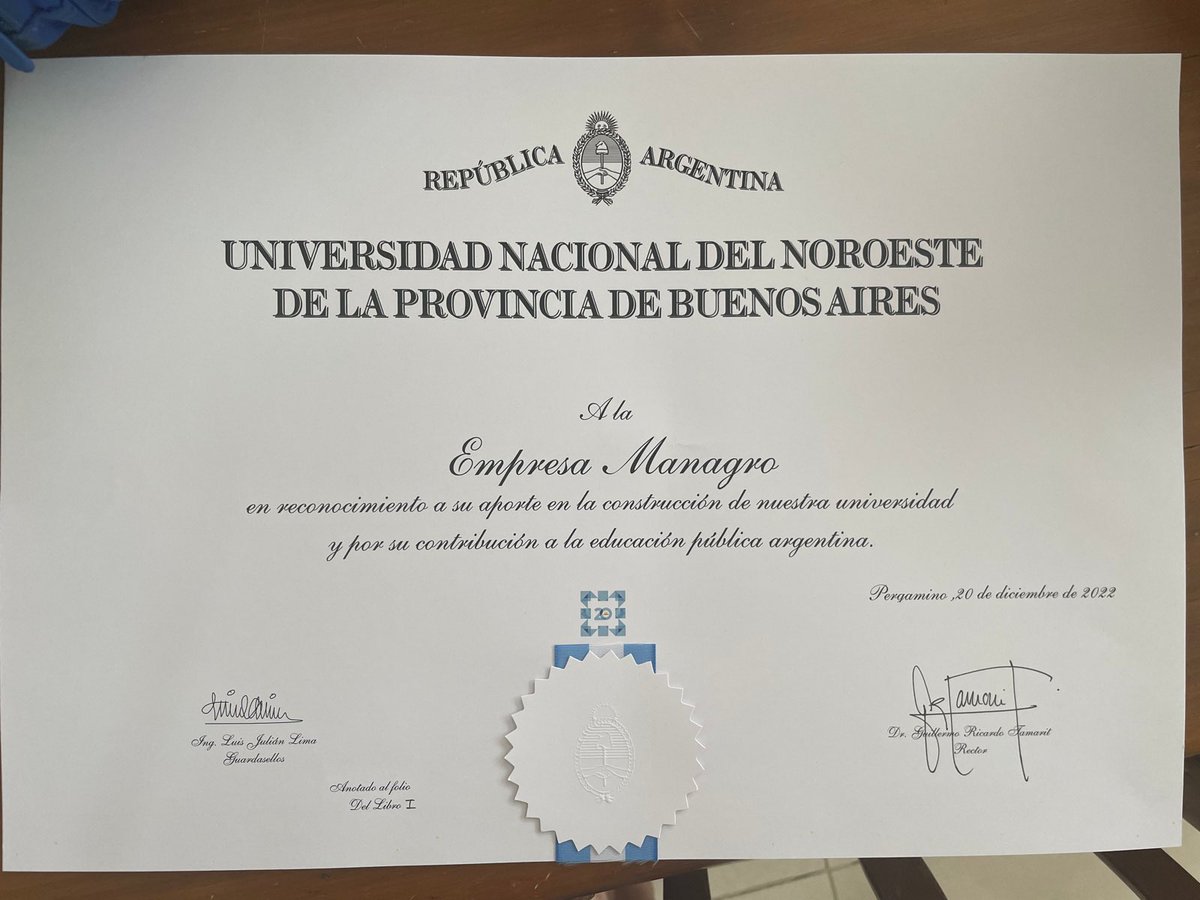 Gracias a la Unnoba por el reconocimiento en su festejo de los 20 años!!! <a href="/unnoba_noticias/">UNNOBA Noticias</a>