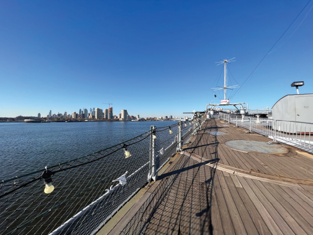 UBCJA_Official's tweet photo. Members of the @EASCarpenters are building history on the @BattleshipNJ as part of a massive deck restoration project. It’s all taking place exactly 80 years after the ship was first launched during World War II. Read more: https://t.co/MJlkQtL8g7 https://t.co/b48RurNiVM