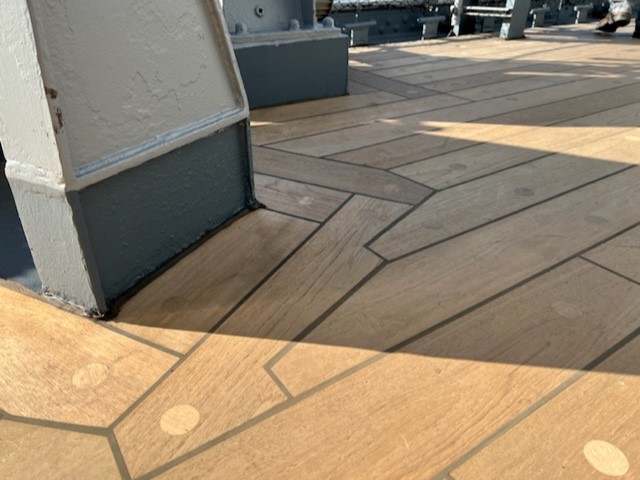 Members of the <a href="/EASCarpenters/">EASRCC</a> are building history on the <a href="/BattleshipNJ/">Battleship New Jersey</a> as part of a massive deck restoration project. It’s all taking place exactly 80 years after the ship was first launched during World War II. Read more: carpenters.org/monumental-flo…